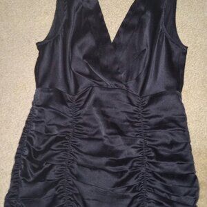 Nanette Lepore silk sleeveless ruched top W 6